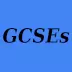 Image of the word GCSEs against a blue background