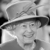 Black and white picture of Her Majesty Queen Elizabeth the Second, as she appeared in 2015